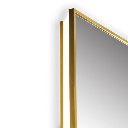 Miroir lumineux rectangulaire avec LED et anti-buée - Doré - 50 cm - Les Astucieux