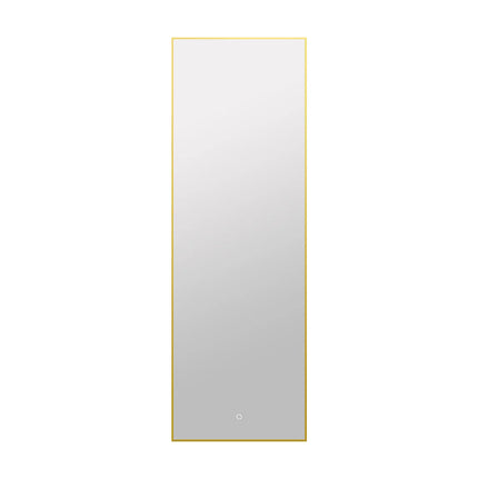 Miroir lumineux rectangulaire avec LED et anti-buée - Doré - 50 cm - Les Astucieux