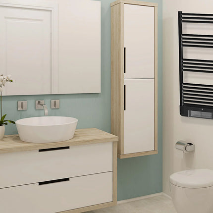 Radiateur sèche-serviettes électrique double chauffage avec contrôle WiFi - Noir - 54 cm - NTW-11 TURBO