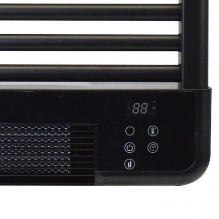 Radiateur sèche-serviettes électrique double chauffage avec contrôle WiFi - Noir - 54 cm - NTW-11 TURBO