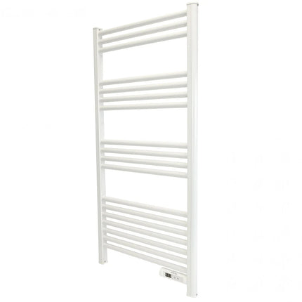 Sèche-serviettes électrique avec minuterie - Blanc Mat - 54 cm - DS CONCEPT