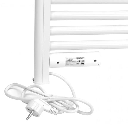 Sèche-serviettes électrique avec minuterie - Blanc Mat - 54 cm - DS CONCEPT