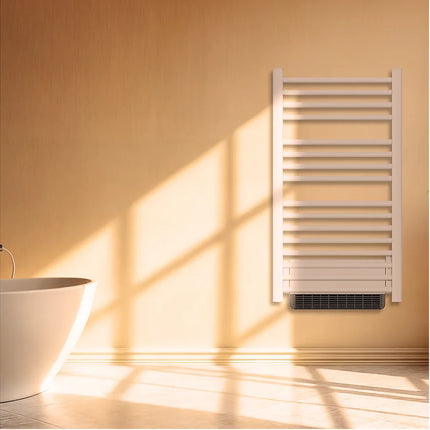 Sèche-serviette électrique sans fluide avec soufflerie - blanc - 54 cm - HESTIA