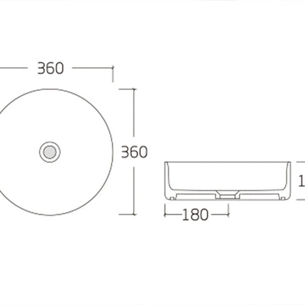 Meuble de salle de bain suspendu strié avec double vasque à poser ronde - Naturel clair - 150 cm - LILIKO