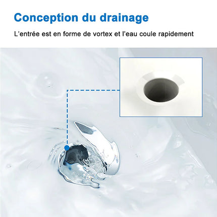 Lavabo encastré en pierre synthétique avec vasque à encastrer - Blanc - 101 cm