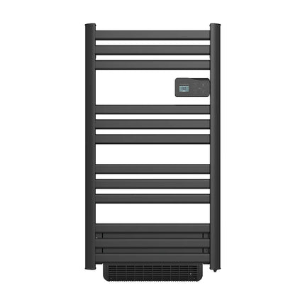 Sèche-serviette électrique connecté avec soufflerie - noir - 54 cm - COSMO
