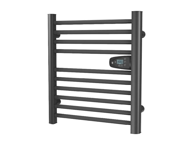Sèche-serviette électrique sans fluide noir 54 cm HESTIA