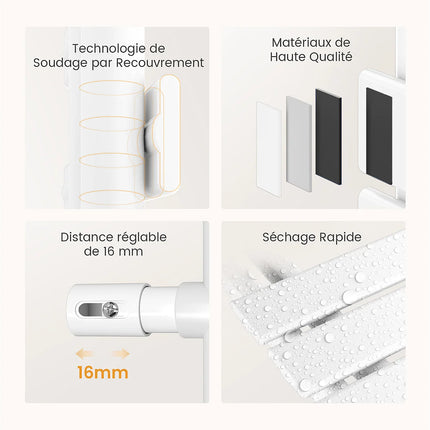 Radiateur sèche-serviettes électrique connecté blanc mat 104,1 cm EMKE