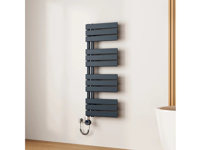 Radiateur sèche-serviettes électrique connecté blanc mat 104,1 cm EMKE