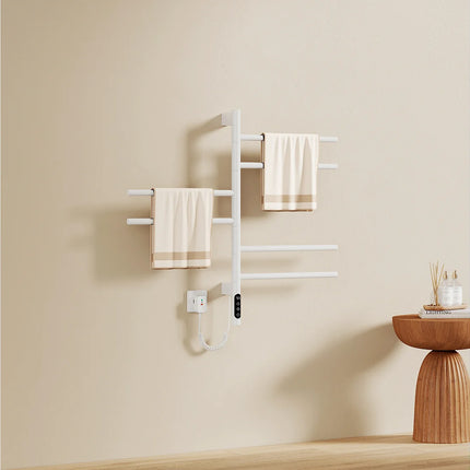 Sèche-serviettes électrique bras pivotants 180° - Blanc - 45 cm - EMKE DS CONCEPT