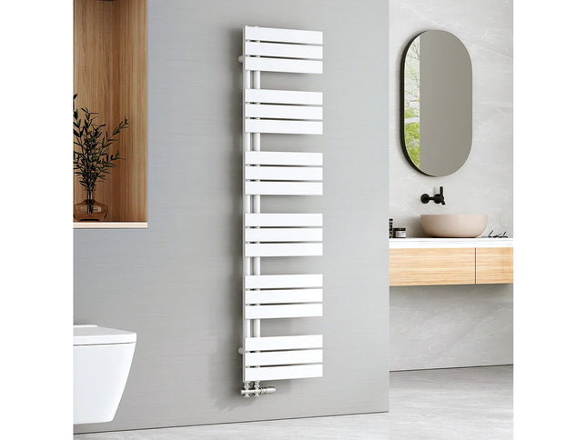 Sèche-serviettes hydraulique panneau plat - Blanc - 40 cm - EMKE
