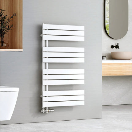 Sèche-serviettes hydraulique panneau plat - blanc - 60 cm