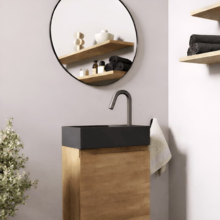 Robinet de lavabo finition Gun Metal - Brava
