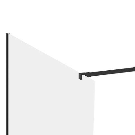 Paroi de douche à l'italienne design contemporain - Noir mat - 120 cm - Les Essentiels DAREN