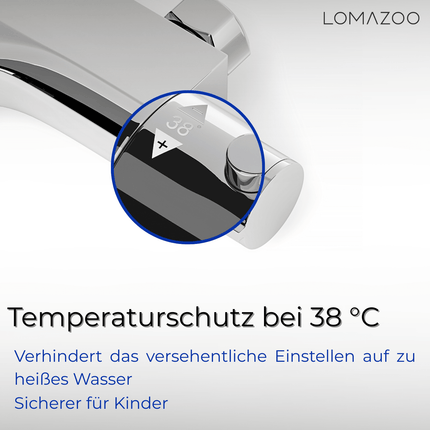 Mitigeur thermostatique bain finition chromée - 15 cm - DS CONCEPT