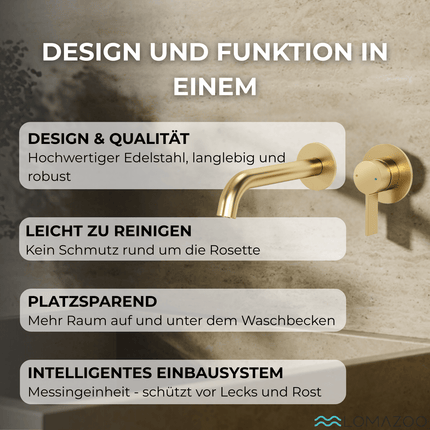 Robinet encastré doré DS CONCEPT - Velar