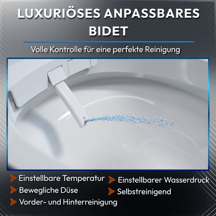 Toilettes intelligentes suspendues avec bidet intégré - blanche - Nexis
