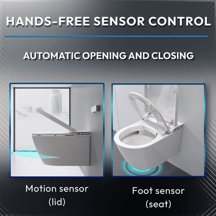 Toilettes intelligentes suspendues avec bidet intégré - blanche - Nexis