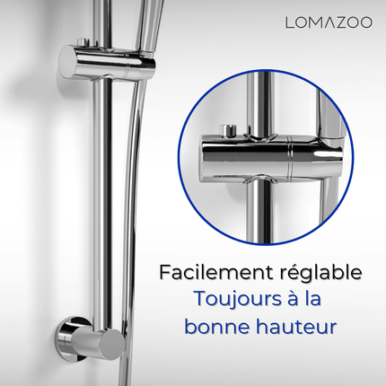 Kit de douche thermostatique avec pommeau multifonction - DS CONCEPT Cielo