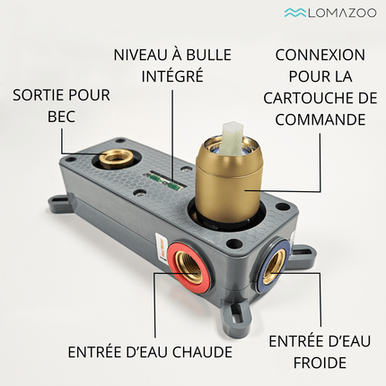 Robinet encastré doré DS CONCEPT - Velar