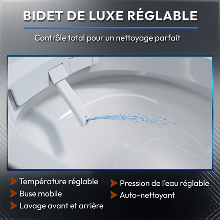Toilettes intelligentes suspendues avec bidet intégré - blanche - Nexis