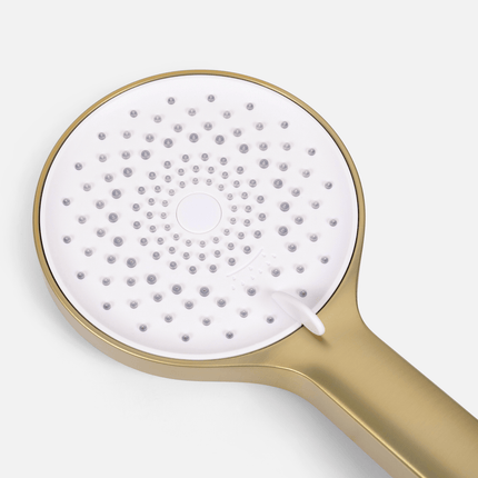 Douche pluie avec mitigeur thermostatique - doré brossé - Aurelia