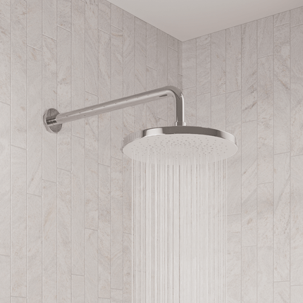 Douche encastrée chrome avec tête pluie - 30 cm - Cassia