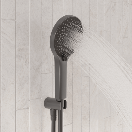 Douche encastrée finition Gun Metal - 30 cm - Cyra