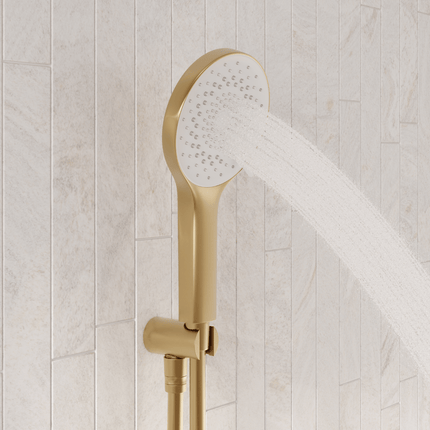 Douche encastrée finition or brossé - 30 cm - Mistral