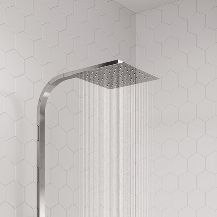 Douche à effet pluie avec mitigeur thermostatique - chrome - Sterling DS CONCEPT