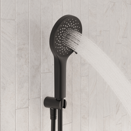 Douche encastrée finition noir mat - 30 cm - Vayne