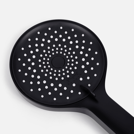 Kit de douche encastré finition noir mat avec pomme de douche pluie 30 cm - Caesar