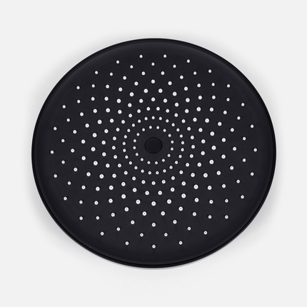 Douche encastrée finition noir mat - 30 cm - Vayne
