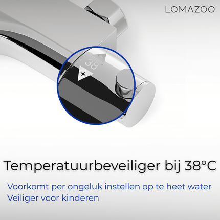 Mitigeur thermostatique bain finition chromée - 15 cm - DS CONCEPT