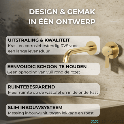 Robinet encastré doré DS CONCEPT - Velar