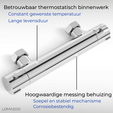 Kit de douche thermostatique avec pommeau multifonction - DS CONCEPT Cielo