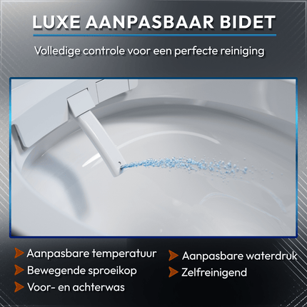 Toilettes intelligentes suspendues avec bidet intégré - blanche - Nexis