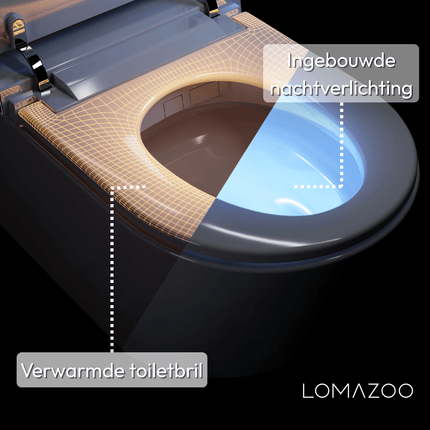 Toilettes intelligentes suspendues avec bidet intégré - blanche - Nexis