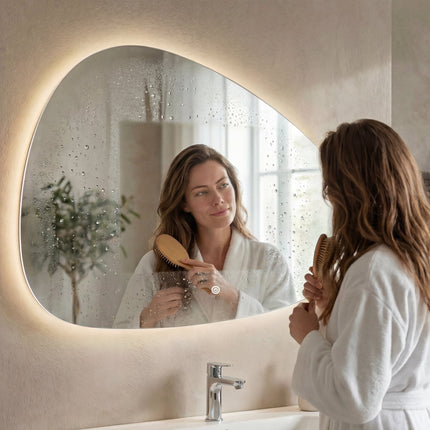 Miroir salle de bains avec éclairage LED et anti-buée - 140 cm - Alicante
