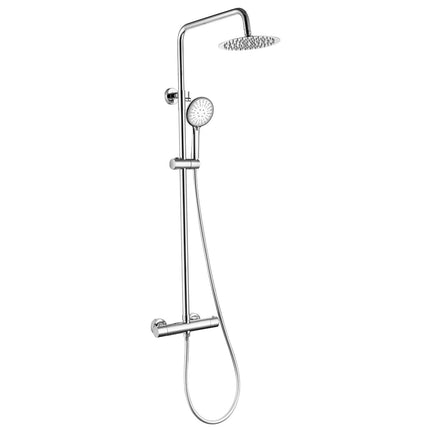 Douche à effet pluie avec mitigeur thermostatique - chrome - 27,7 cm - Ariël