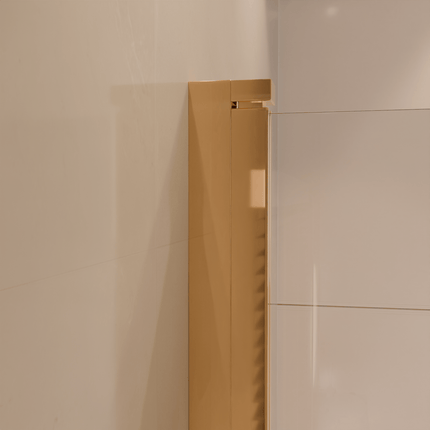 Pare-baignoire pliable avec revêtement Nano - Or brillant - 120 cm - Caracas