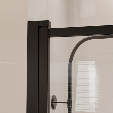Paroi de baignoire avec revêtement Nano - Noir - 80 x 140 cm - Salvador