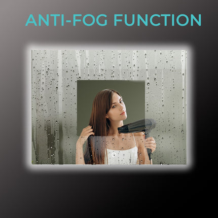 Miroir LED avec fonction anti-buée - 80 cm - Bryce