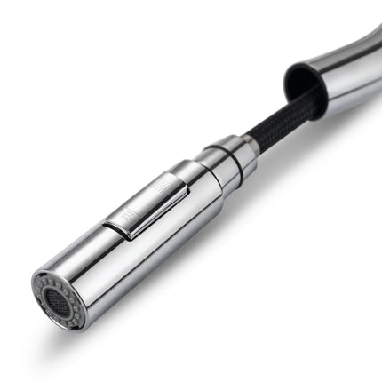 Robinet de cuisine design épuré avec douchette extractible - chrome - CALYPSO