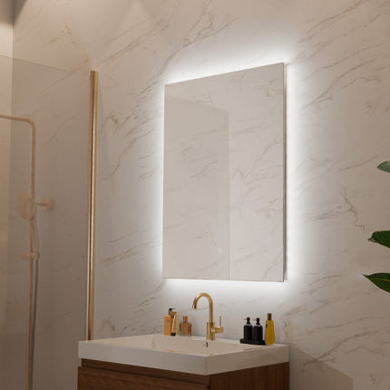 Miroir de salle de bains LED anti-buée - 80 x 60 cm - Cannes