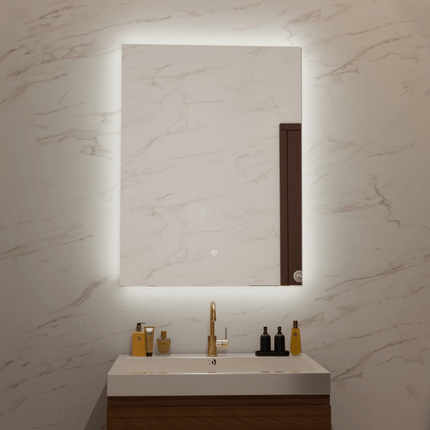 Miroir de salle de bains LED anti-buée - 80 x 60 cm - Cannes