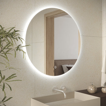 Miroir salle de bain anti-buée avec éclairage LED réglable - 60 cm - CHICAGO