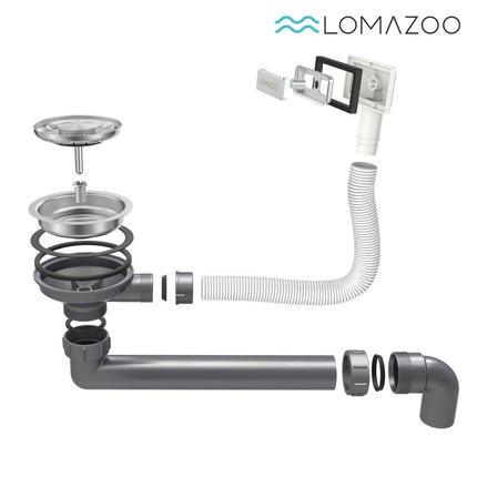 Évier en acier inoxydable avec cuve profonde - 50x45 - DS CONCEPT Crystal