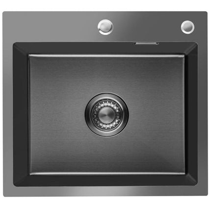 Évier en acier inoxydable avec cuve profonde - 50x45 - DS CONCEPT Crystal