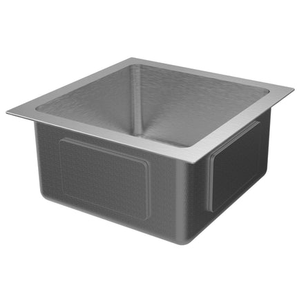Évier de cuisine fonctionnel avec système anti-déchets - Acier inoxydable - 40x40 - Cyllene